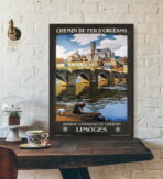 poster vintage limoges