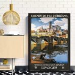 poster vintage limoges