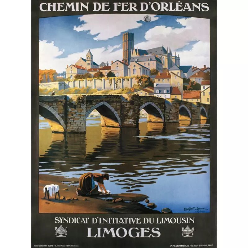poster vintage limoges poster vintage limoges