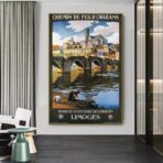 poster vintage limoges