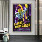 poster vintage del lupo mannaro