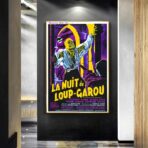 poster vintage del lupo mannaro