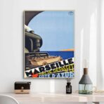 poster vintage di marsiglia