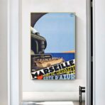 poster vintage di marsiglia