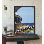 poster vintage di marsiglia