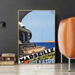 poster vintage di marsiglia