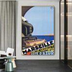 poster vintage di marsiglia