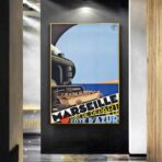 poster vintage di marsiglia
