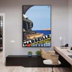 poster vintage di marsiglia