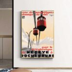poster vintage megeve