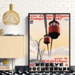 poster vintage megeve
