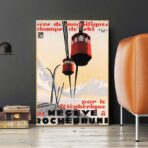poster vintage megeve