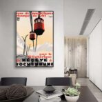 poster vintage megeve