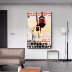 poster vintage megeve