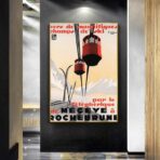 poster vintage megeve