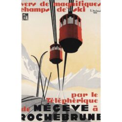poster vintage megeve