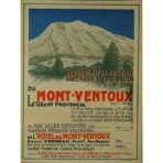 poster vintage mont ventoux