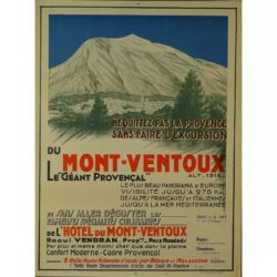 poster vintage mont ventoux
