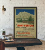 poster vintage mont ventoux