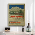 poster vintage mont ventoux