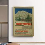 poster vintage mont ventoux