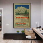 poster vintage mont ventoux