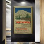 poster vintage mont ventoux