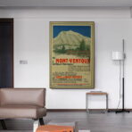 poster vintage mont ventoux