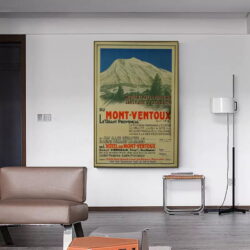 poster vintage mont ventoux