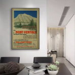 poster vintage mont ventoux