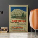 poster vintage mont ventoux