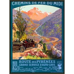 poster vintage di montagna 1