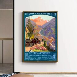 poster vintage di montagna 1