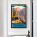 poster vintage di montagna 1