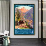 poster vintage di montagna 1