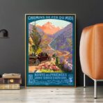 poster vintage di montagna 1