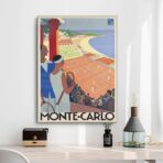 poster vintage monte carlo