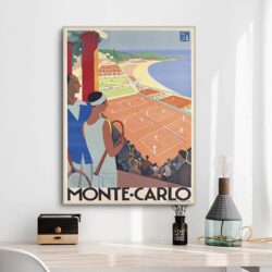 poster vintage monte carlo