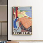 poster vintage monte carlo