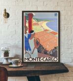 poster vintage monte carlo