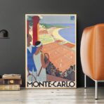 poster vintage monte carlo