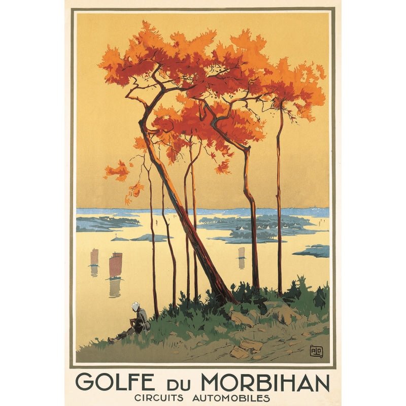 poster vintage morbihan poster vintage morbihan