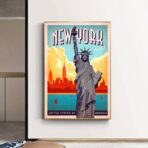 poster vintage di new york 1