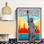 poster vintage di new york 1