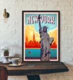 poster vintage di new york 1