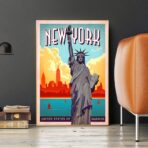 poster vintage di new york 1