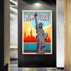 poster vintage di new york 1