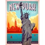 poster vintage di new york 1