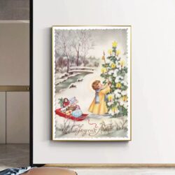 poster natalizio vintage 1