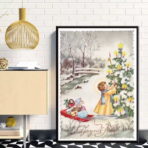 poster natalizio vintage 1